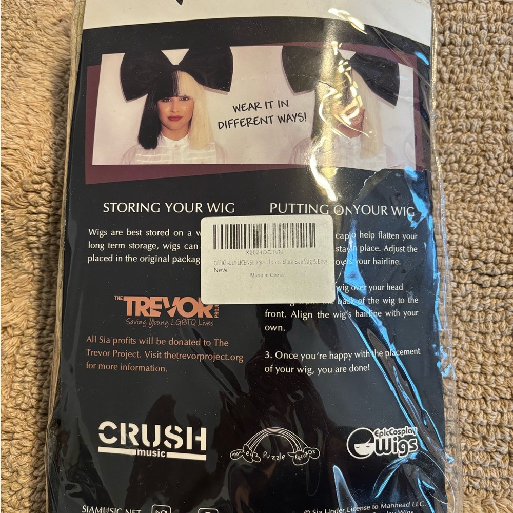 Crush Music Wig with Bow